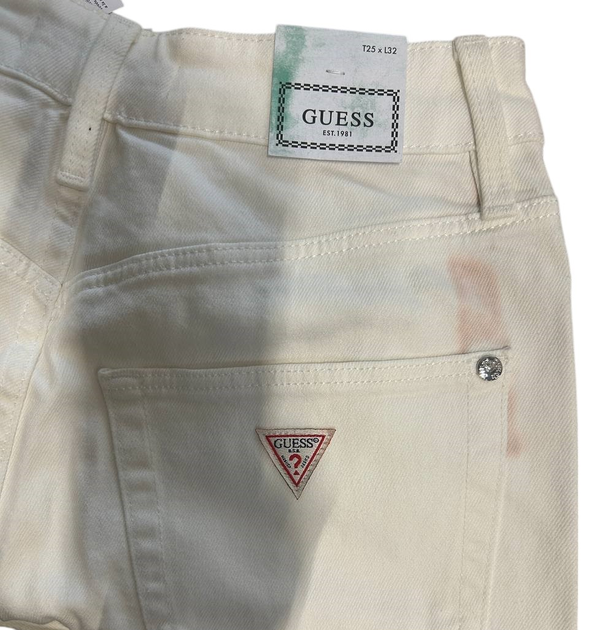 Джинси Regular fit жіночі Guess W2GA73D4IF2 25-32 Білі (7628067239008) (955555905205322) - Уцінка - зображення 2