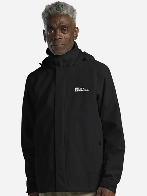 Спортивная ветровка мужская Jack Wolfskin Trailtime 2L Jkt M A63903-6000 M Черная (4064886469319) 