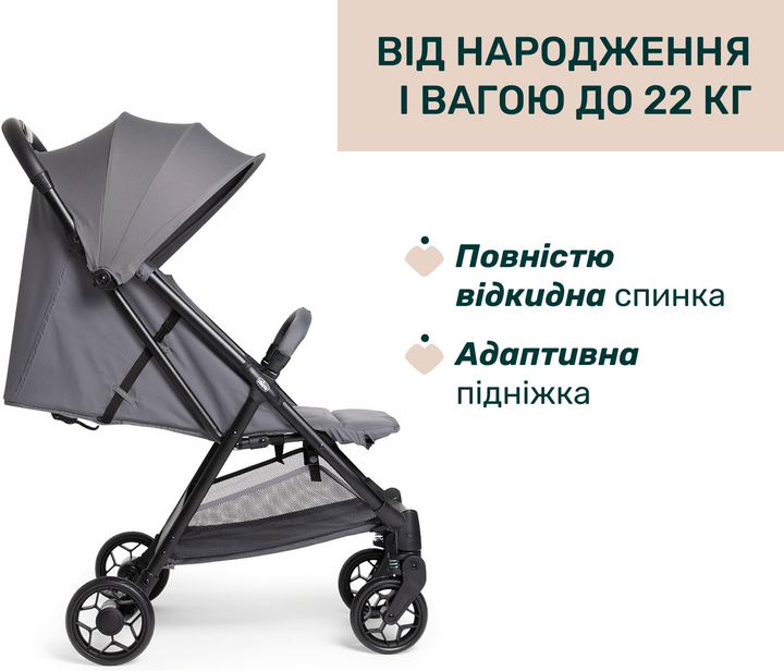 Прогулочная коляска Chicco Urbino Серая (87138.26) - изображение 4