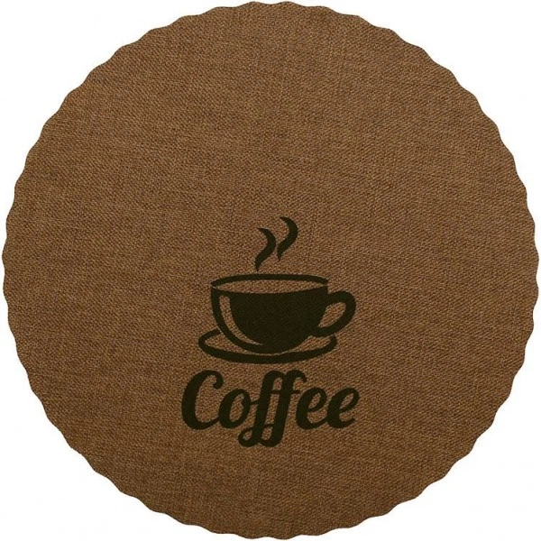 Набір 12 сервірувальних килимків Doily Coffee Ø38см, плейсмат (подтарельники), світло-коричневий (112142) - Фото 1 Набір 12 сервірувальних килимків Doily Coffee Ø38см, плейсмат (подтарельники), світло-коричневий (112142) - изображение 1
