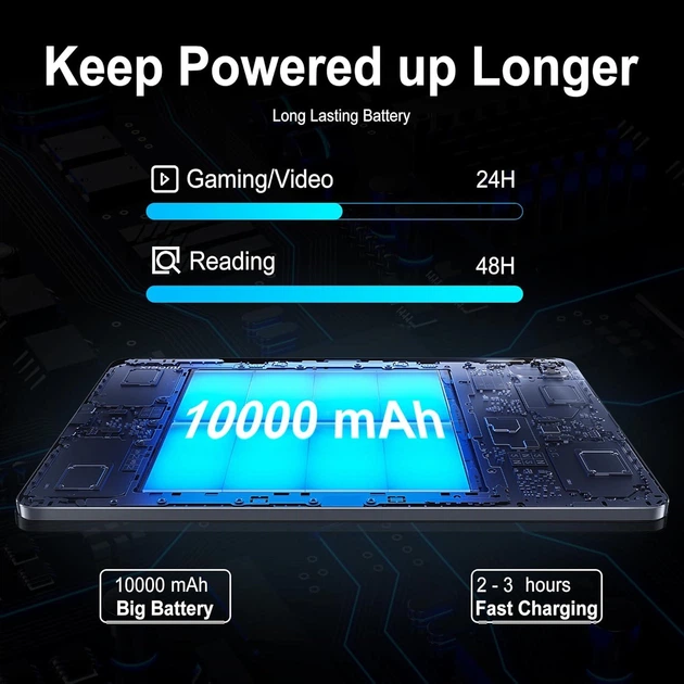 Планшет 13" 2K Veidoo T80Plus 8+8/256Gb Android 12 LTE 2-SIM 10000 mAh + Чехол - Фото 4 Планшет 13" 2K Veidoo T80Plus 8+8/256Gb Android 12 LTE 2-SIM 10000 mAh + Чехол - изображение 4
