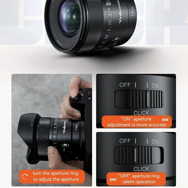 Объектив YongNuo Ynlens YN11mm F1.8S DA DSM WL для Sony E mount автофокусный - Фото 4 Объектив YongNuo Ynlens YN11mm F1.8S DA DSM WL для Sony E mount автофокусный - изображение 4