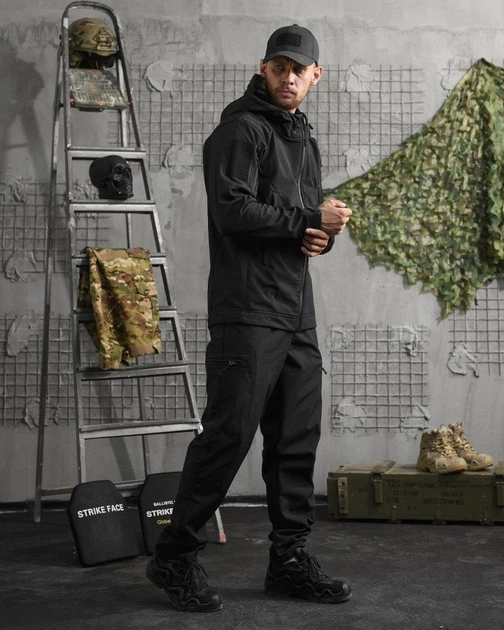 Тактичний костюм Revival (Куртка + Штани), Колір: Чорний, Розмір: XXL - Фото 2 Тактичний костюм Revival (Куртка + Штани), Колір: Чорний, Розмір: XXL - зображення 2