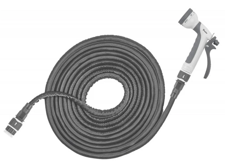 Растягивающийся шланг (комплект) Bradas TWIST HOSE 9-18 м BOX серый (WTW918GY) - Фото 1 Растягивающийся шланг (комплект) Bradas TWIST HOSE 9-18 м BOX серый (WTW918GY) - изображение 1