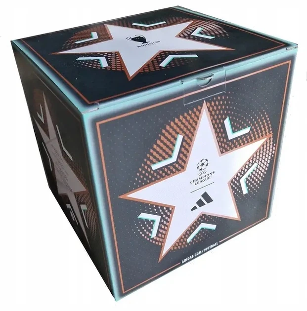 М'яч футбольний Adidas UCL 2025 Munich league BOX JM4205 №5 Зелено-білий - зображення 2