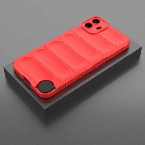 Силиконовый (TPU) чехол Deexe Terra Case для Nothing CMF Phone 1 - Red - изображение 4