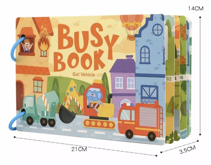 Развивающая книга Busy Book Транспорт с липучками (Методика Монтессори, А5) - Фото 5 Развивающая книга Busy Book Транспорт с липучками (Методика Монтессори, А5) - изображение 5