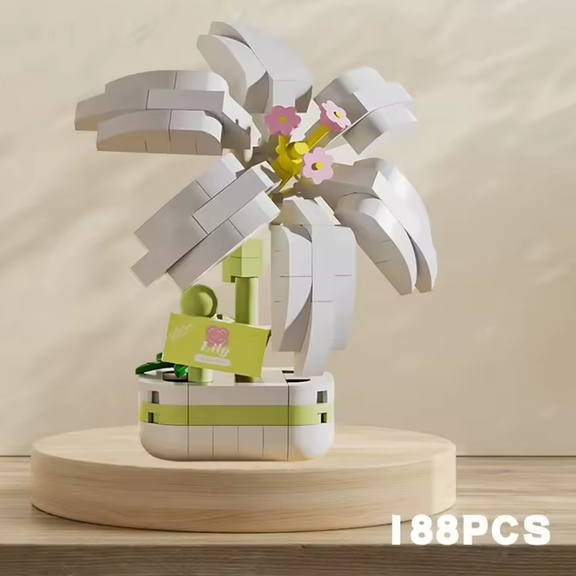 Конструктор BauTech цветок лилия 188 детали Белый (1015-491-01