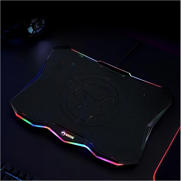 Подставка с охлаждением для ноутбука MARVO CoolingPad FN-40 |2USB, 9-17.3"| - Фото 8 Подставка с охлаждением для ноутбука MARVO CoolingPad FN-40 |2USB, 9-17.3"| - изображение 8