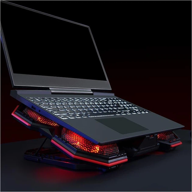 Підставка з охолодженням для ігрового ноутбука MARVO CoolingPad FN-41 | 2USB, 9-17.3"| - зображення 8