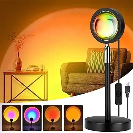 Лампа захід сонця проекційний світильник Atmosphere Sunset Lamp 9353 - зображення 2