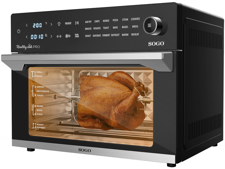 Мультипіч-фритюрниця SOGO SS-10495 (30л, духовка, сушка, гриль, фритюр) - изображение 2