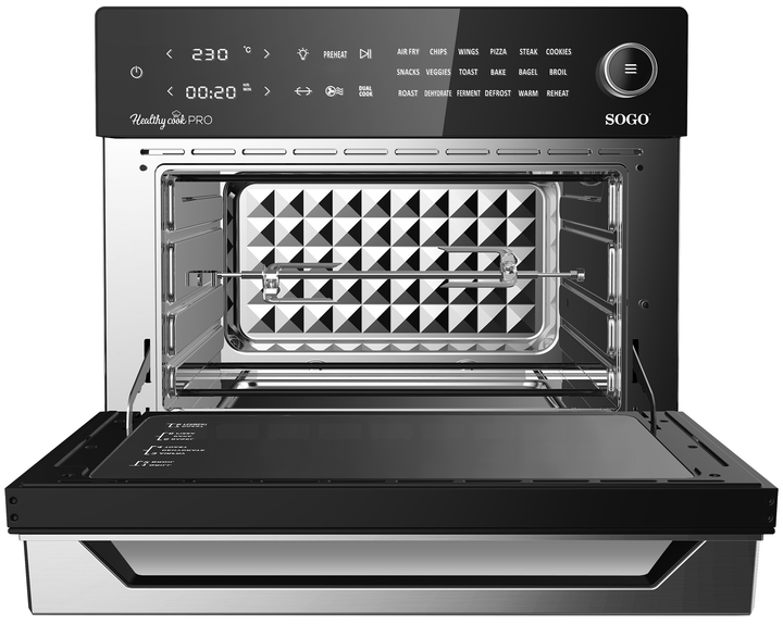 Мультипіч-фритюрниця SOGO SS-10495 (30л, духовка, сушка, гриль, фритюр) - изображение 4