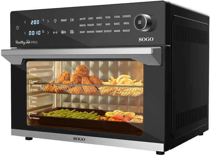 Мультипіч-фритюрниця SOGO SS-10495 (30л, духовка, сушка, гриль, фритюр) - изображение 8