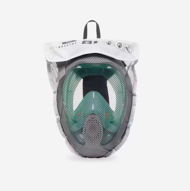 Полнолицевая Маска для Плавания Ныряния Снорклинга Subea Easybreath+ Freetalk S/M Бирюзовый - Фото 2 Полнолицевая Маска для Плавания Ныряния Снорклинга Subea Easybreath+ Freetalk S/M Бирюзовый - изображение 2
