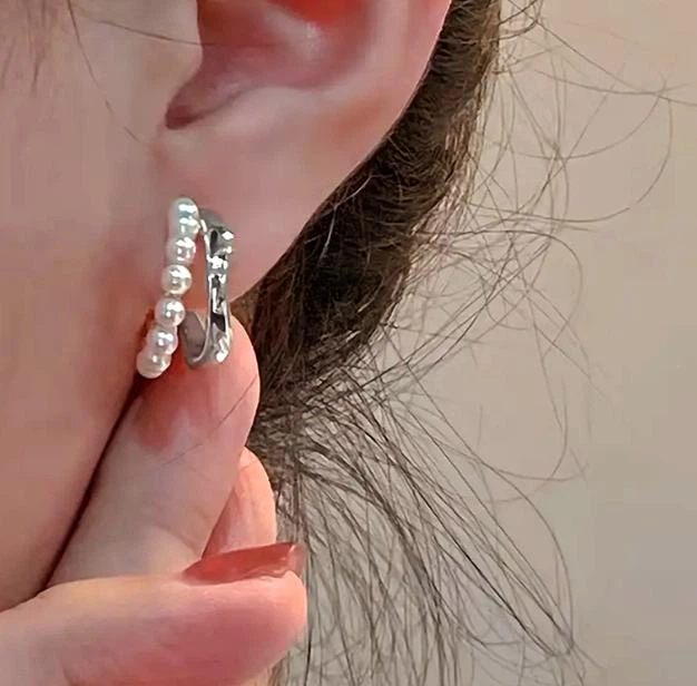 Жіночі сережки біжутерія Жанета jewelry Сріблястий - зображення 4