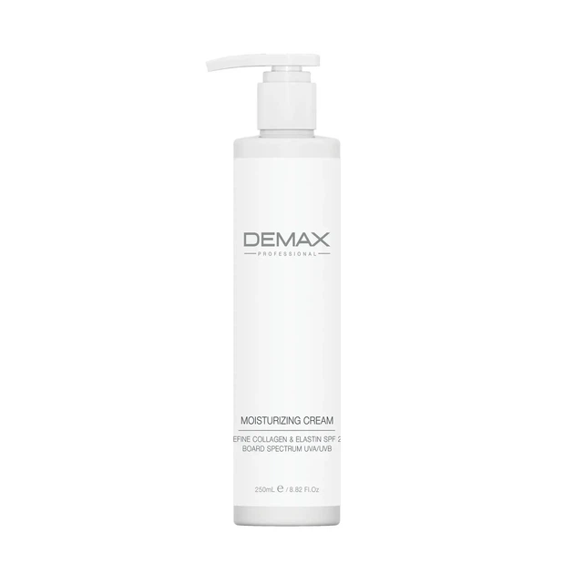 Зволожуючий денний крем з колагеном і еластином з SPF 25 Demax Moisturizing Cream Collagen & Elastin Board Spectrum SPF 25 UVA/UVB 250 мл - Фото 1 Зволожуючий денний крем з колагеном і еластином з SPF 25 Demax Moisturizing Cream Collagen & Elastin Board Spectrum SPF 25 UVA/UVB 250 мл - зображення 1