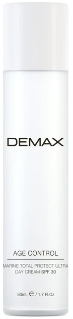 Дневной защитный крем SPF 30 с морскими водорослями Demax Age Control Marine Total Protect Ultra Day Cream SPF 30 50 мл - Фото 1 Дневной защитный крем SPF 30 с морскими водорослями Demax Age Control Marine Total Protect Ultra Day Cream SPF 30 50 мл - изображение 1