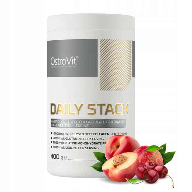 Для суставов и связок Ostrovit Daily Stack 400 g (Вишня та персик) - зображення 2