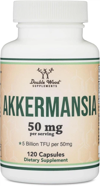 Пробиотик Double Wood Akkermansia 50 mg (5 Billion TFU), 120 capsules - Фото 1 Пробиотик Double Wood Akkermansia 50 mg (5 Billion TFU), 120 capsules - изображение 1