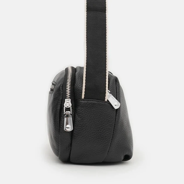 Жіноча шкіряна сумка Borsa Leather K12247bl-black 4989900 - Фото 4 Жіноча шкіряна сумка Borsa Leather K12247bl-black 4989900 - зображення 4