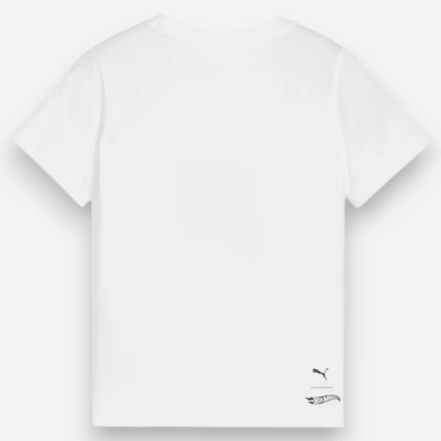 Koszulka chłopięca Puma x Hot Wheels Graphic Tee 63006902 98 cm Biała (4067983567964) - obraz 2