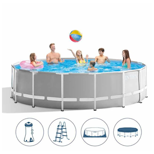 Бассейн каркасный с лестницей и фильтр-насосом Intex PREMIUMPOOL SERIES 457*122 см 26726 - изображение 2