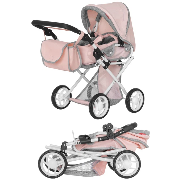 Кукольная коляска Carrello Unico 9346 Pink - Фото 3 Кукольная коляска Carrello Unico 9346 Pink - изображение 3
