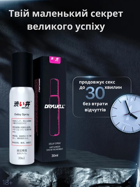 Спрей для подовження OLO DryWell Натуральна формула 30 мл (ROZ6501053548) - зображення 3