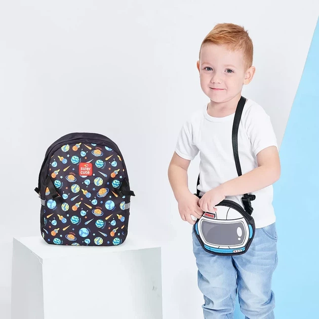 Дитячий рюкзак 2 в 1 Supercute Космонавт (SF126) - зображення 3