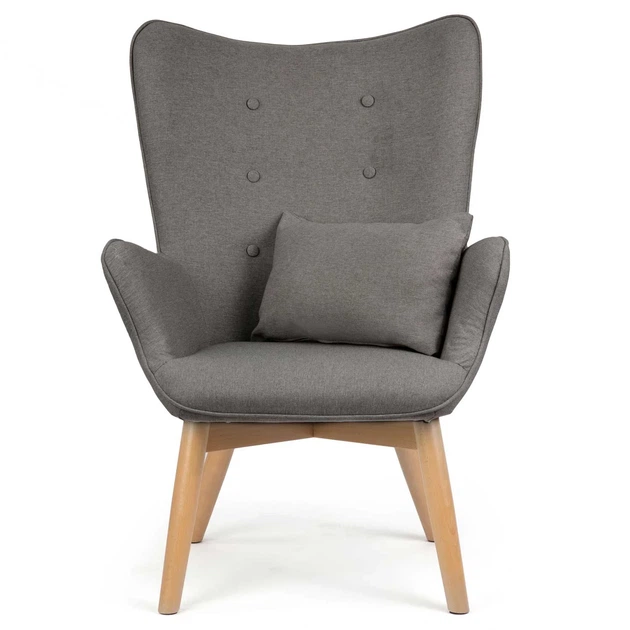 Fotel uszak Sofotel Norse 2044 z podnóżkiem Szary (5908220475835) - obraz 3