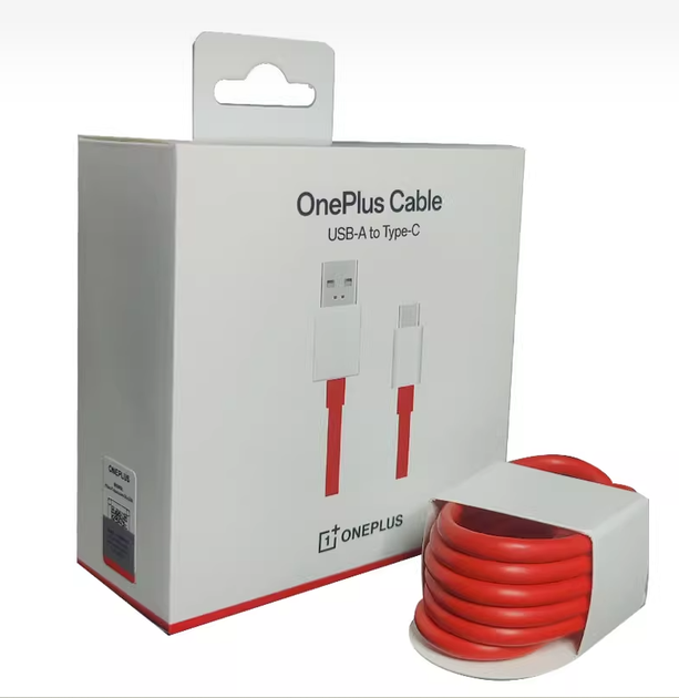 Оригінальний кабель швидкої зарядки OnePlus USB to Type-C 80W 8A SuperVooc 1,5 метри C202A(1.5) DL129 - Фото 4 Оригінальний кабель швидкої зарядки OnePlus USB to Type-C 80W 8A SuperVooc 1,5 метри C202A(1.5) DL129 - зображення 4
