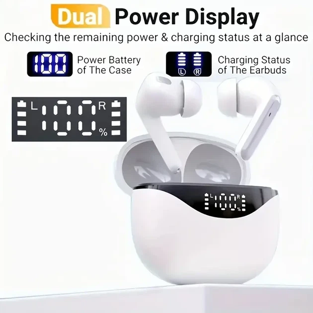 Беспроводные наушники LIFEBEE Сенсорные Bluetooth/ Белые - Фото 2 Беспроводные наушники LIFEBEE Сенсорные Bluetooth/ Белые - изображение 2