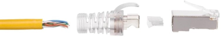 Ковпачок ізолюючий для конектора RJ-45 Netrack Cat.6 FTP Plug, 12 mm width, Insertable 100 шт (105-93) - зображення 3