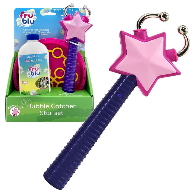 Набір для створення мильних бульбашок Fru Blu Bubble Catcher Star Set з рідиною 0.4 мл DKF0914 (5908273000213) - зображення 3