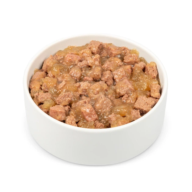 Вологий корм для дорослих собак Pet Chef, кусочки в желе М'ясний мікс 415 г, артикул 93625 - зображення 2