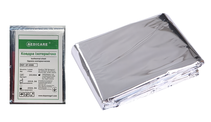 Термоковдра silver 160 см х 210 см Допомога-І - изображение 2