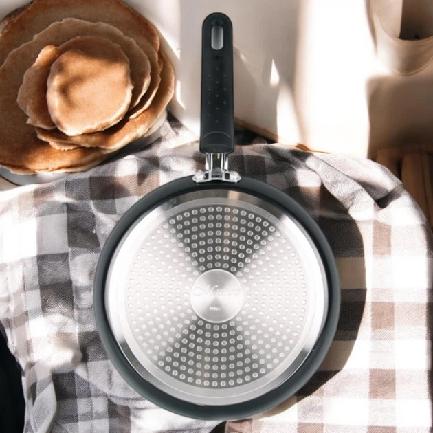 Млинцева сковорода алюмінієва Maestro MR-1206-22 Ø22см з антипригарним покриттям - зображення 5