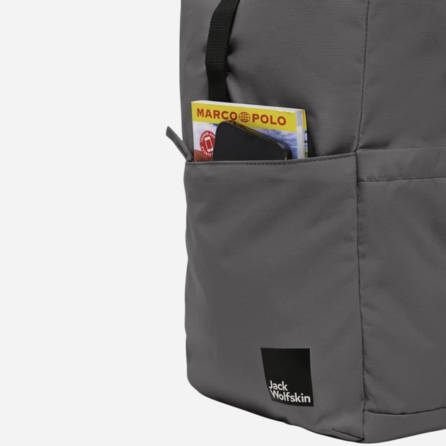Рюкзак спортивний тканинний 20 л вміщує формат А4 Jack Wolfskin Island A64015-6945 Сірий (4064886444255) - зображення 3