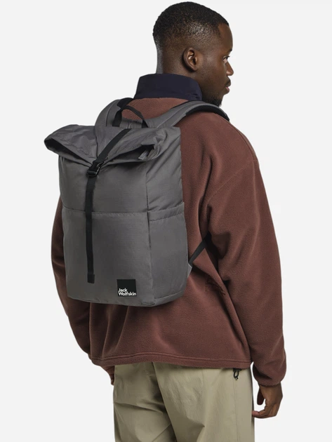 Рюкзак спортивний тканинний 20 л вміщує формат А4 Jack Wolfskin Island A64015-6945 Сірий (4064886444255) - зображення 4