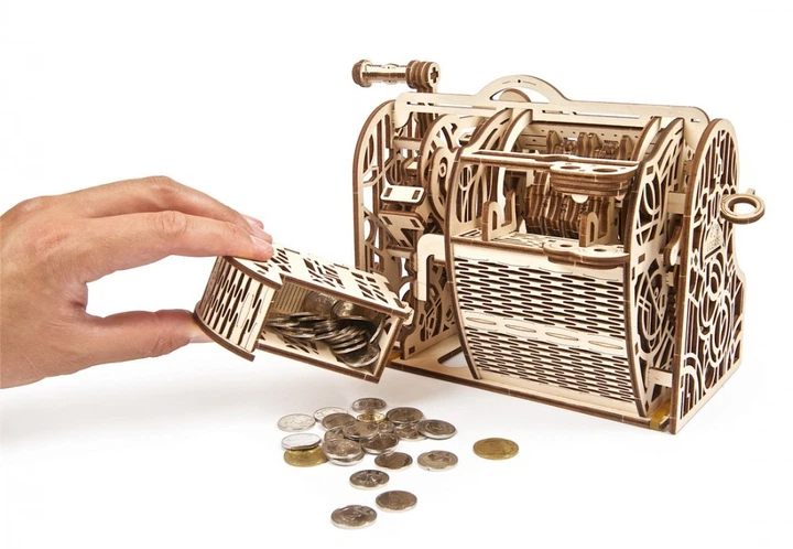 Механічні 3D пазли UGEARS Модель Касовий апарат (70136) - Фото 8 Механічні 3D пазли UGEARS Модель Касовий апарат (70136) - зображення 8