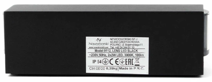 Уличный светильник Nowodvorski NW-9112 Lens LED - Фото 5 Уличный светильник Nowodvorski NW-9112 Lens LED - изображение 5