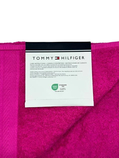 Рушник махровий 76*138 см Tommy Hilfiger Modern American Банний Рожевий - Фото 3 Рушник махровий 76*138 см Tommy Hilfiger Modern American Банний Рожевий - зображення 3
