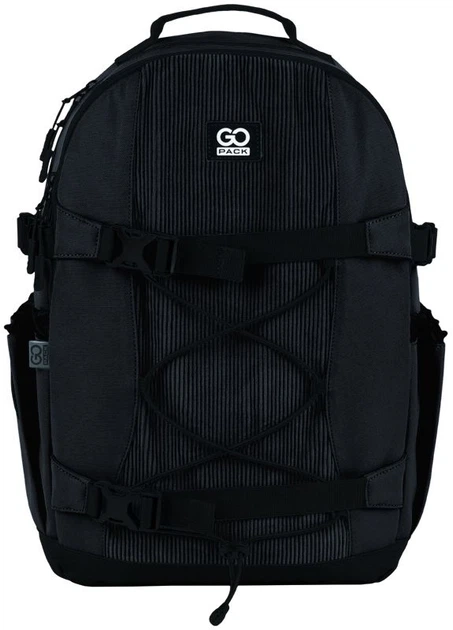 Рюкзак GoPack Education Teens 46x30x15 см 20 л Чорний (GO25-186L-1) - Фото 3 Рюкзак GoPack Education Teens 46x30x15 см 20 л Чорний (GO25-186L-1) - зображення 3