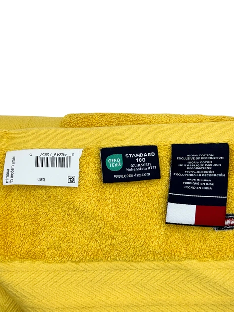 Полотенце махровое 76*138 см Tommy Hilfiger Modern American Банное Желтое - Фото 6 Полотенце махровое 76*138 см Tommy Hilfiger Modern American Банное Желтое - изображение 6