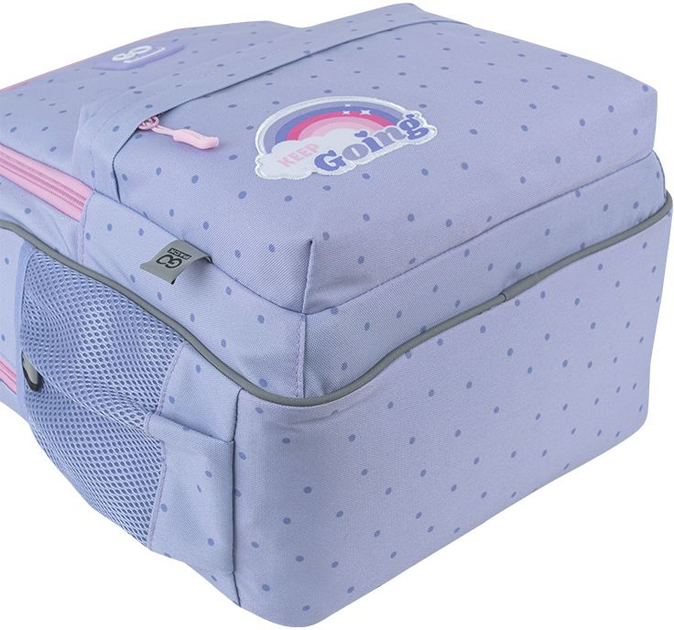 Рюкзак шкільний GoPack Education Keep Going 41x29x17 см 15 л Фіолетовий (GO25-182M-3) - зображення 8