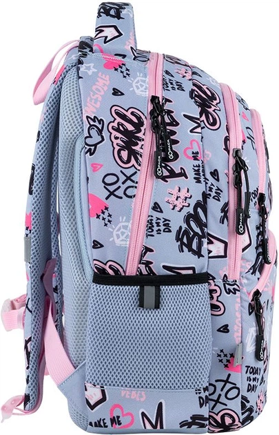 Рюкзак шкільний GoPack Education Awesome 39x29.5x12 см 17 л Сірий (GO25-175M-3) - зображення 4