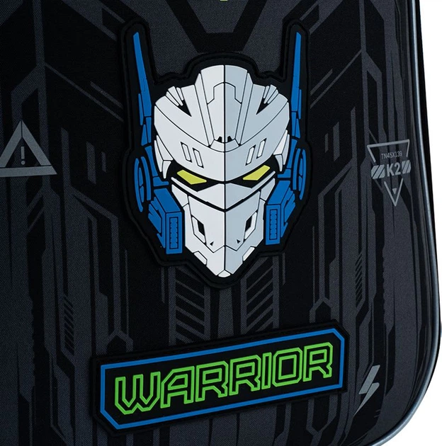 Рюкзак шкільний напівкаркасний GoPack Education Warrior 38x28x13 см 15 л Сірий (GO25-165M-6) - зображення 13