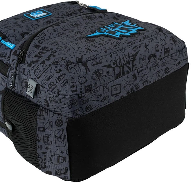 Рюкзак шкільний GoPack Education Cool Gamer 39x29.5x12 см 17 л Темно-сірий (GO25-175M-8) - зображення 8