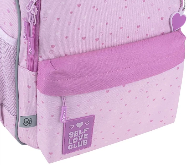 Рюкзак шкільний GoPack Education Self Love Club 41x29x17 см 15 л Рожевий (GO25-182M-4) - зображення 9